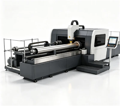 Mașină automată de tăiat cu laser pentru tuburi de alimentare