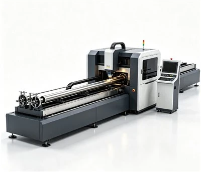 Mașină de tăiat cu laser a tuburilor complet automată